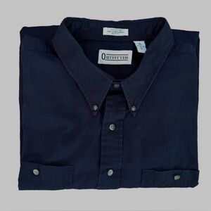 Outfitter men’s navy med wght nvy button down shrt SZ 4X preppy classic